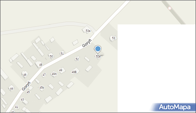 Goryń, Goryń, 52a, mapa Goryń