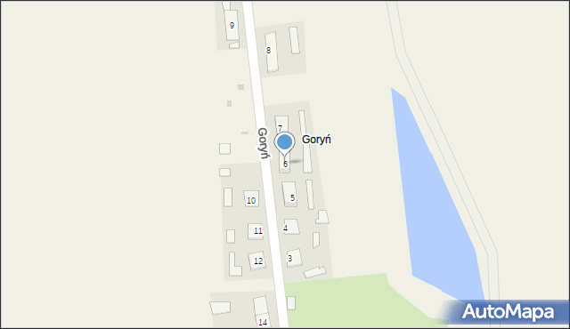 Goryń, Goryń, 6, mapa Goryń