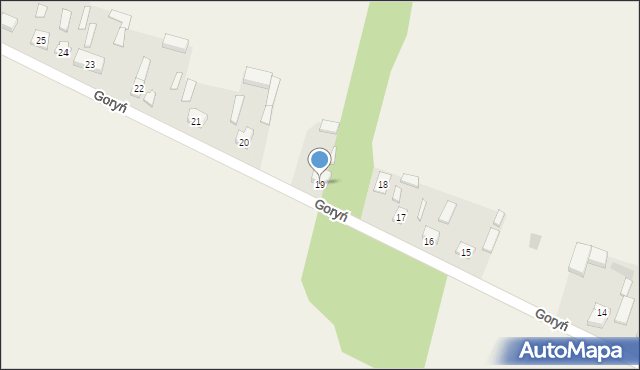 Goryń, Goryń, 19, mapa Goryń