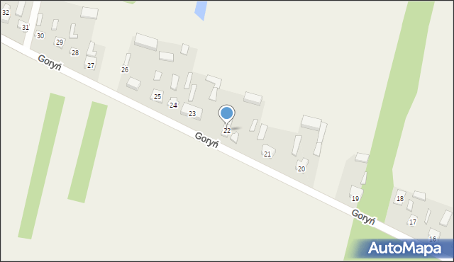 Goryń, Goryń, 22, mapa Goryń