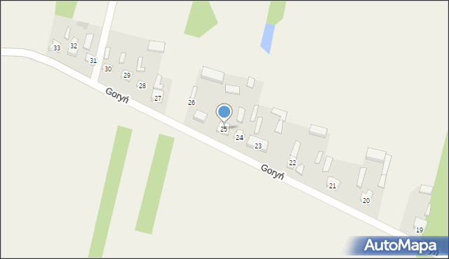 Goryń, Goryń, 25, mapa Goryń