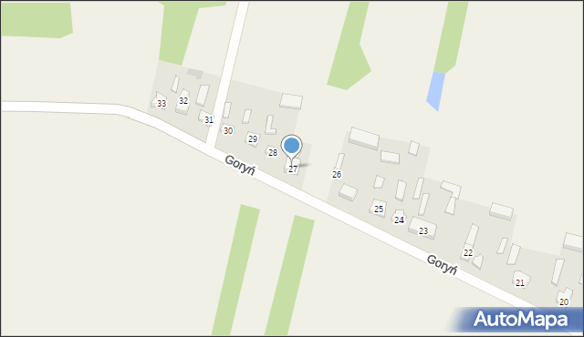 Goryń, Goryń, 27, mapa Goryń