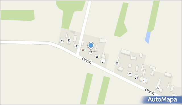 Goryń, Goryń, 29, mapa Goryń