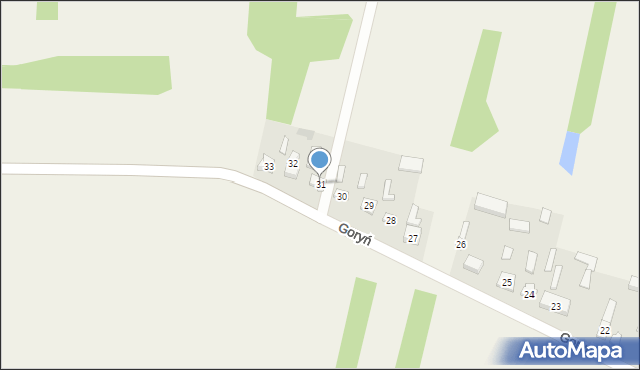 Goryń, Goryń, 31, mapa Goryń
