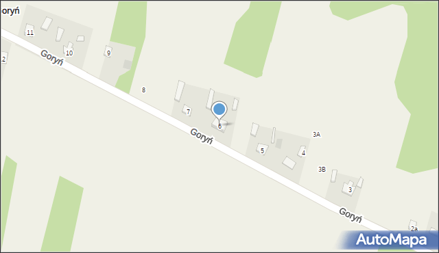Goryń, Goryń, 6, mapa Goryń
