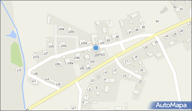 Gorysławice, Gorysławice, 103, mapa Gorysławice