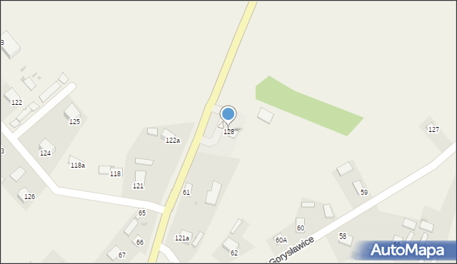 Gorysławice, Gorysławice, 128, mapa Gorysławice