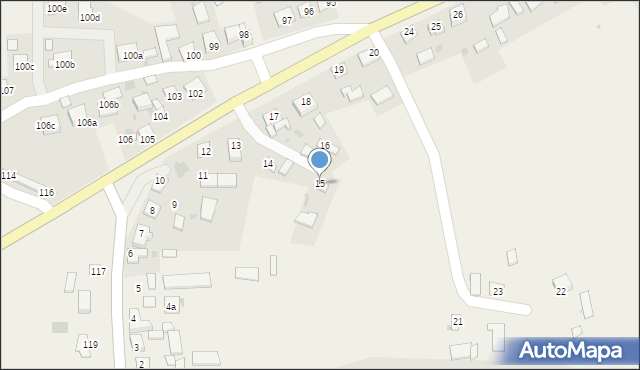 Gorysławice, Gorysławice, 15, mapa Gorysławice