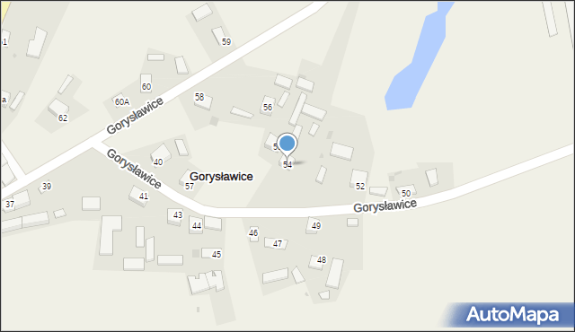 Gorysławice, Gorysławice, 54, mapa Gorysławice