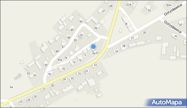 Gorysławice, Gorysławice, 73, mapa Gorysławice