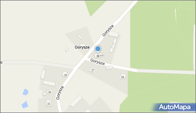 Gorysze, Gorysze, 38, mapa Gorysze