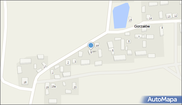 Gorzałów, Gorzałów, 4, mapa Gorzałów