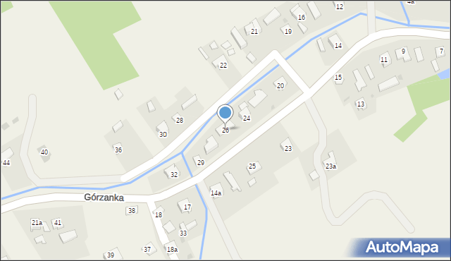 Górzanka, Górzanka, 26, mapa Górzanka