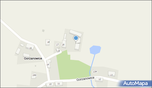 Gorzanowice, Gorzanowice, 17, mapa Gorzanowice