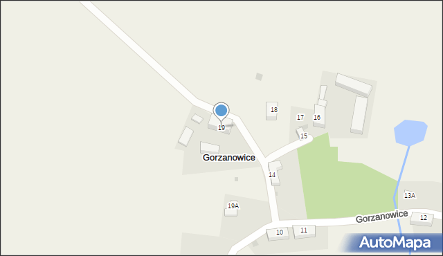 Gorzanowice, Gorzanowice, 19, mapa Gorzanowice