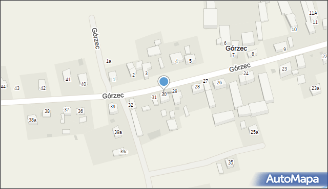 Górzec, Górzec, 30, mapa Górzec