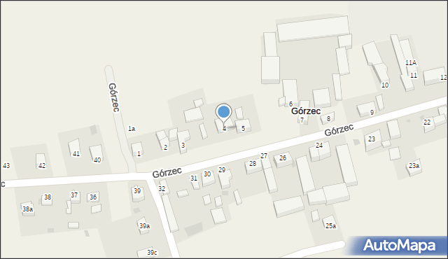 Górzec, Górzec, 4, mapa Górzec