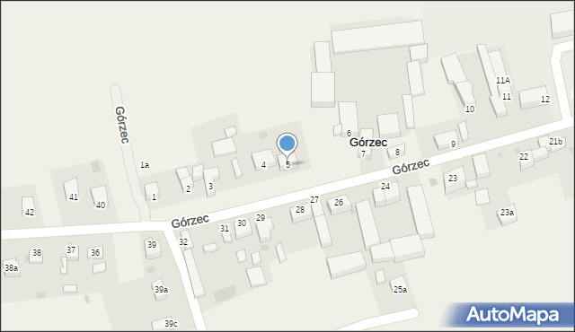 Górzec, Górzec, 5, mapa Górzec