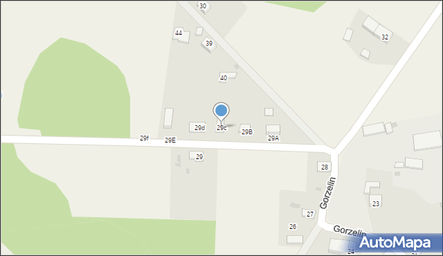 Gorzelin, Gorzelin, 29c, mapa Gorzelin