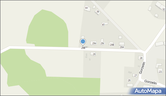 Gorzelin, Gorzelin, 29E, mapa Gorzelin