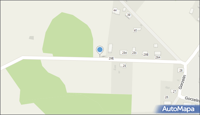 Gorzelin, Gorzelin, 29f, mapa Gorzelin