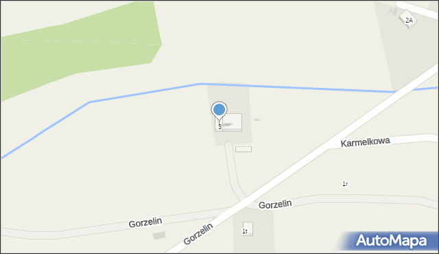 Gorzelin, Gorzelin, 3, mapa Gorzelin