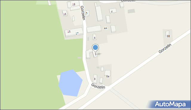 Gorzelin, Gorzelin, 7, mapa Gorzelin