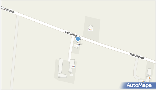 Gorzesław, Gorzesław, 40a, mapa Gorzesław