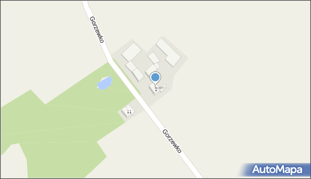 Gorzewko, Gorzewko, 2, mapa Gorzewko