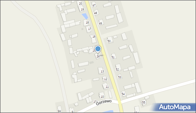 Gorzewo, Gorzewo, 14, mapa Gorzewo