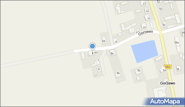 Gorzewo, Gorzewo, 8, mapa Gorzewo