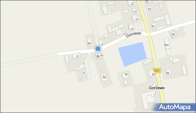 Gorzewo, Gorzewo, 8a, mapa Gorzewo