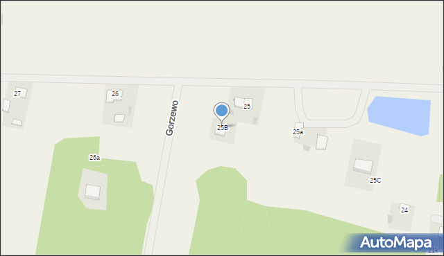 Gorzewo, Gorzewo, 25B, mapa Gorzewo