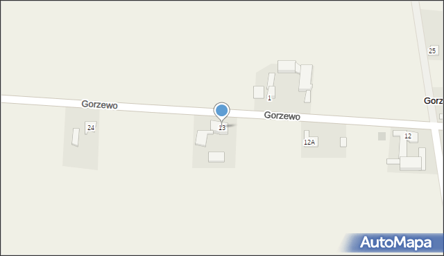 Gorzewo, Gorzewo, 13, mapa Gorzewo