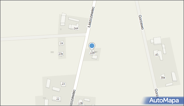 Gorzewo, Gorzewo, 12A, mapa Gorzewo