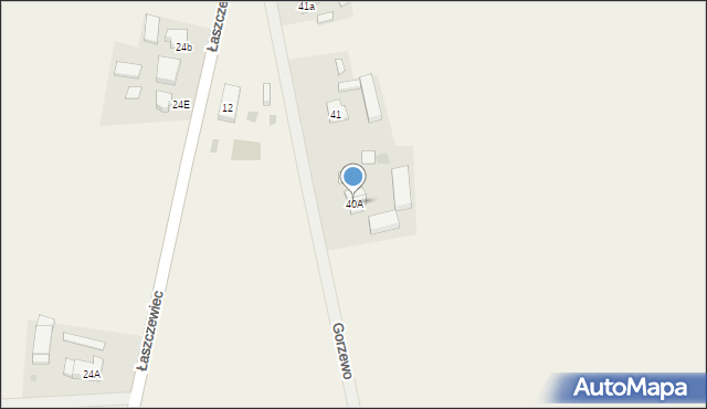 Gorzewo, Gorzewo, 40A, mapa Gorzewo