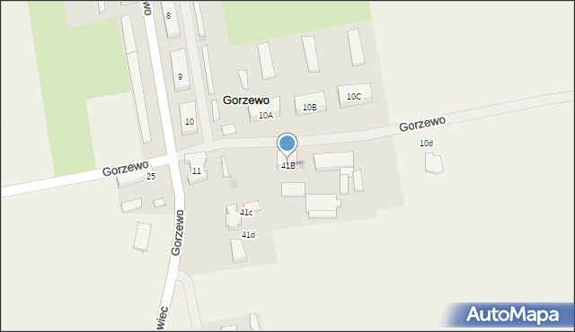 Gorzewo, Gorzewo, 41B, mapa Gorzewo