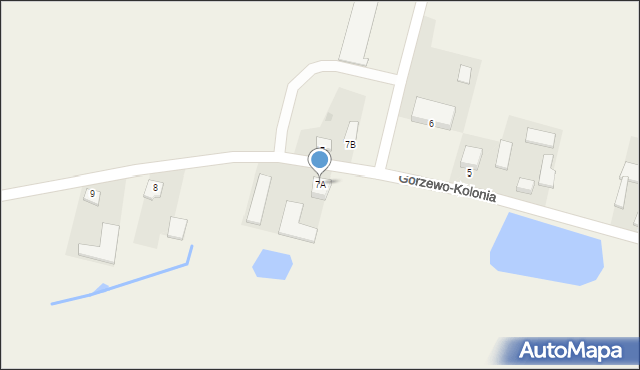 Gorzewo-Kolonia, Gorzewo-Kolonia, 7A, mapa Gorzewo-Kolonia