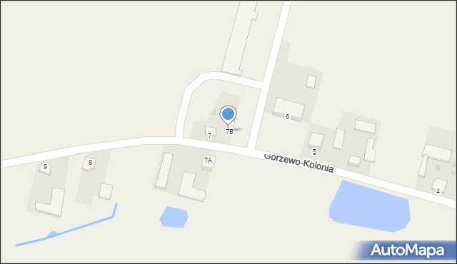 Gorzewo-Kolonia, Gorzewo-Kolonia, 7B, mapa Gorzewo-Kolonia