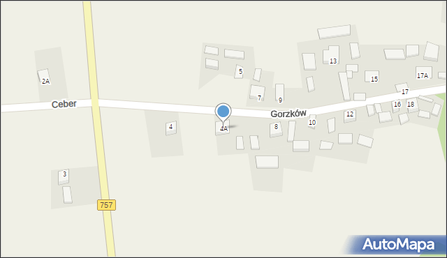 Gorzków, Gorzków, 4A, mapa Gorzków