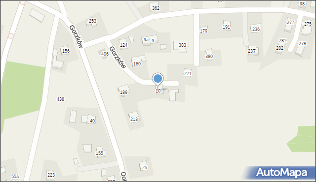 Gorzków, Gorzków, 10, mapa Gorzków