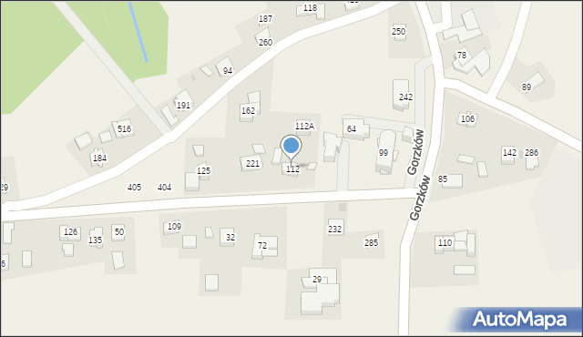 Gorzków, Gorzków, 112, mapa Gorzków