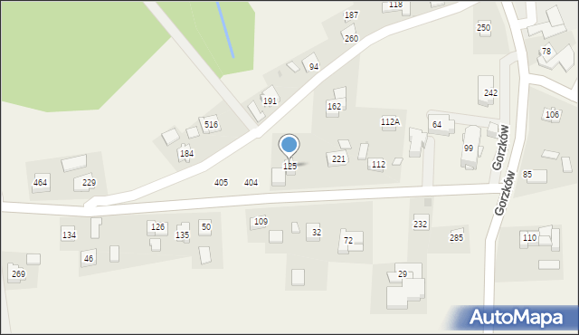 Gorzków, Gorzków, 125, mapa Gorzków