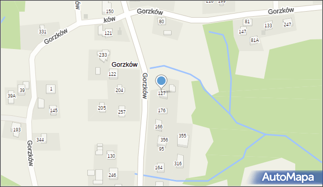 Gorzków, Gorzków, 127, mapa Gorzków