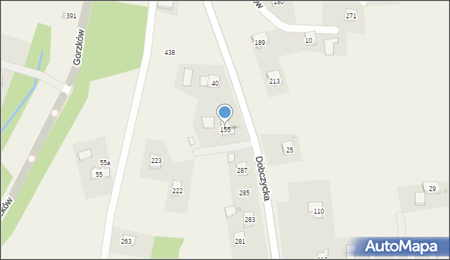Gorzków, Gorzków, 155, mapa Gorzków