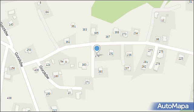 Gorzków, Gorzków, 179, mapa Gorzków