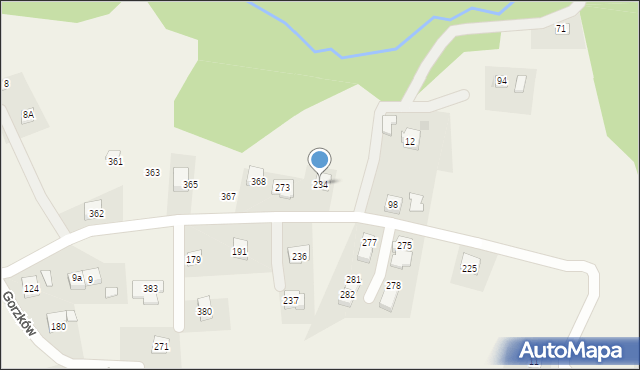 Gorzków, Gorzków, 234, mapa Gorzków