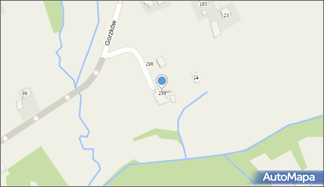 Gorzków, Gorzków, 239, mapa Gorzków