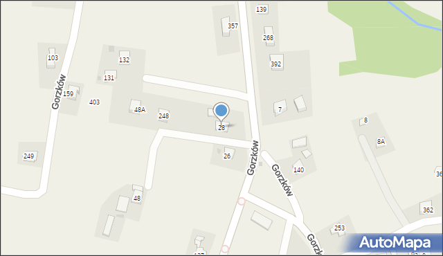 Gorzków, Gorzków, 28, mapa Gorzków