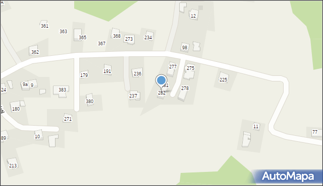 Gorzków, Gorzków, 282, mapa Gorzków